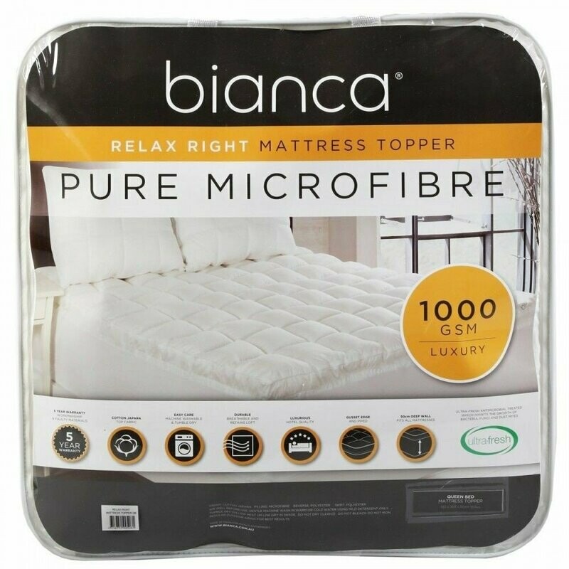 Bianca Relax Right Mattress Topper: Queen