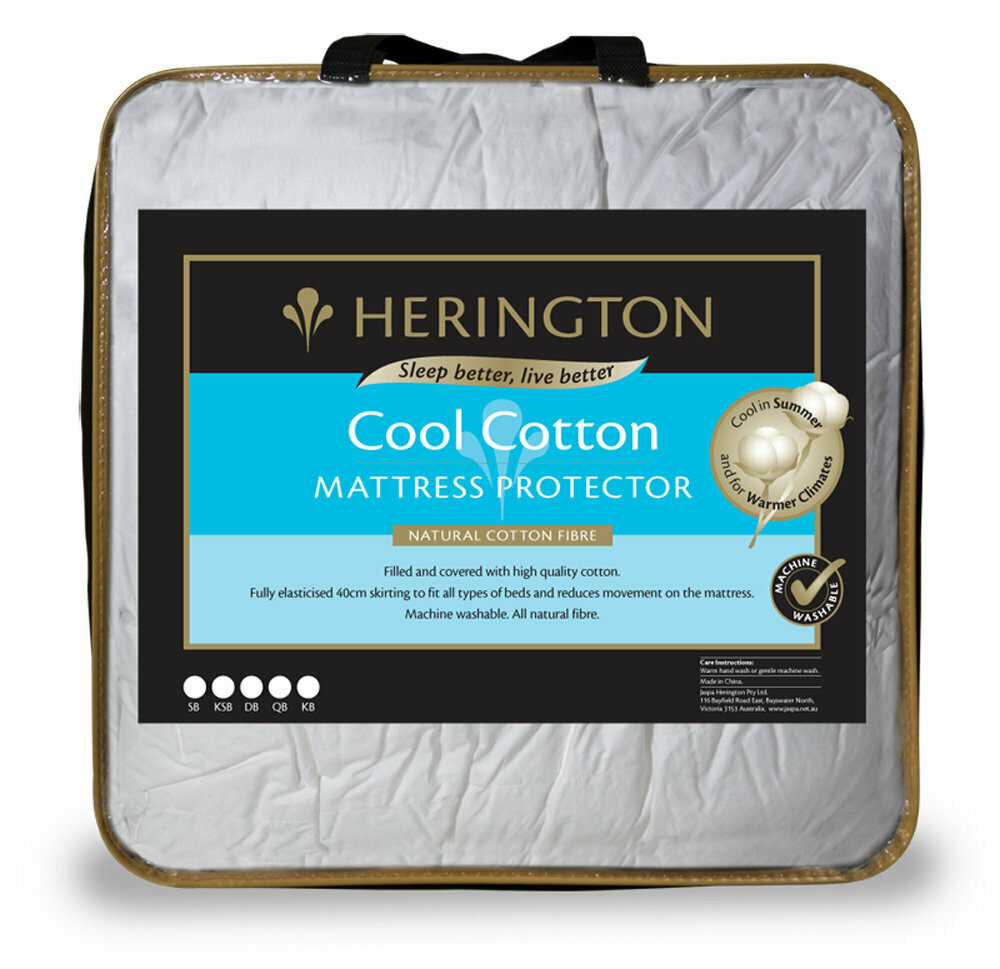 Herington Cool Natural Cotton Mattress | Pillow Protector