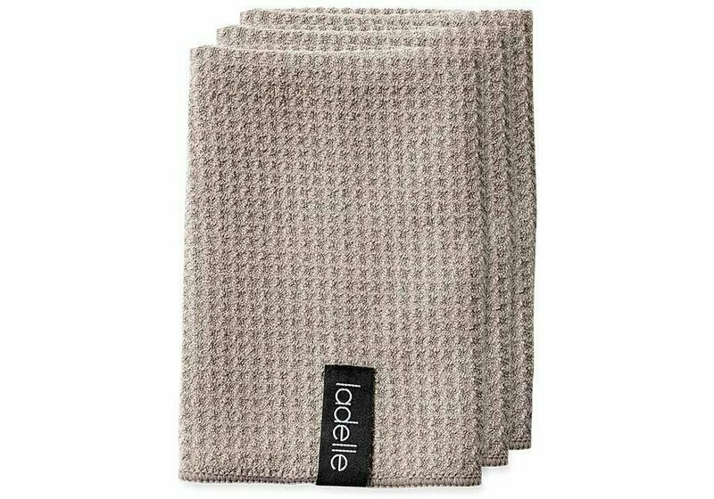 Ladelle Microfibre Dishcloth 3-Pack - Stone