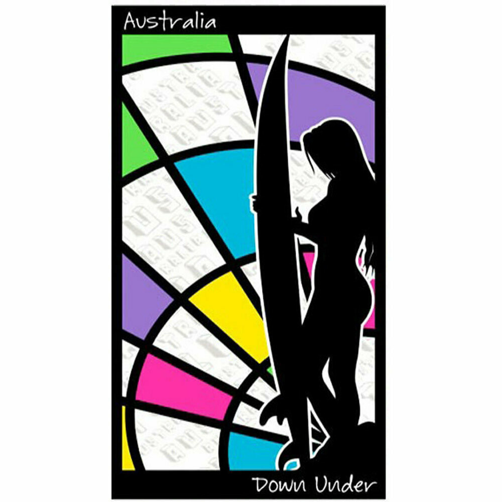 Girl Surfer Down Under Beach | Pool Bath Towel