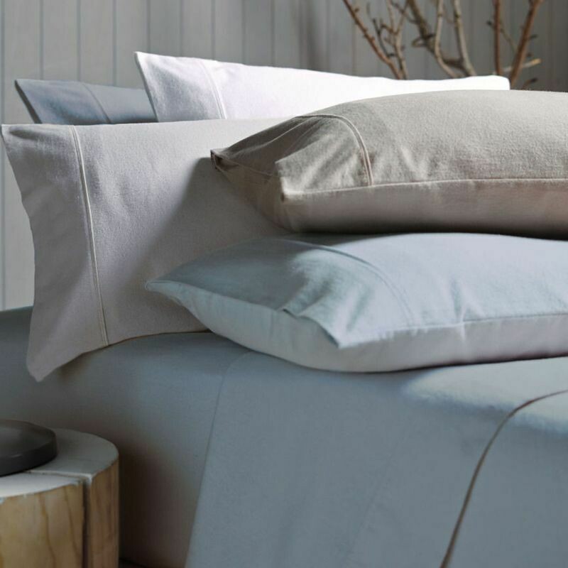 Fletcher Flannelette Cotton Sheets by Bianca
