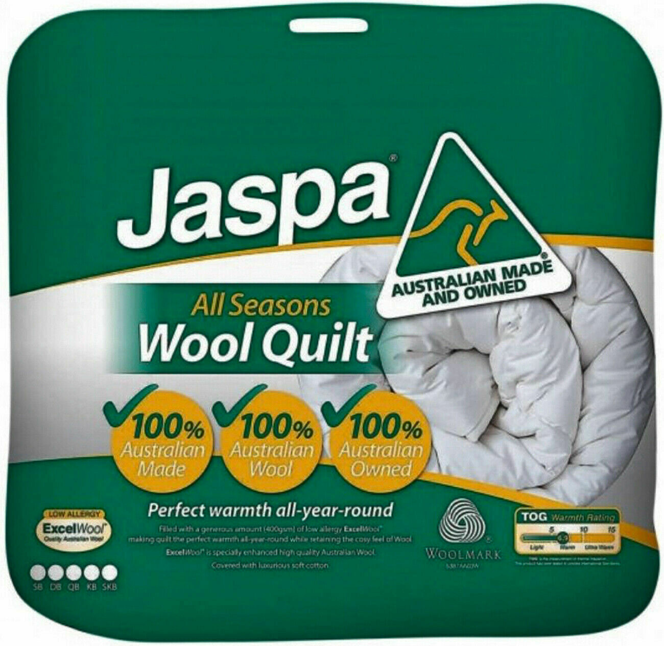 Jaspa All Seasons Wool Quilt | Australian Made