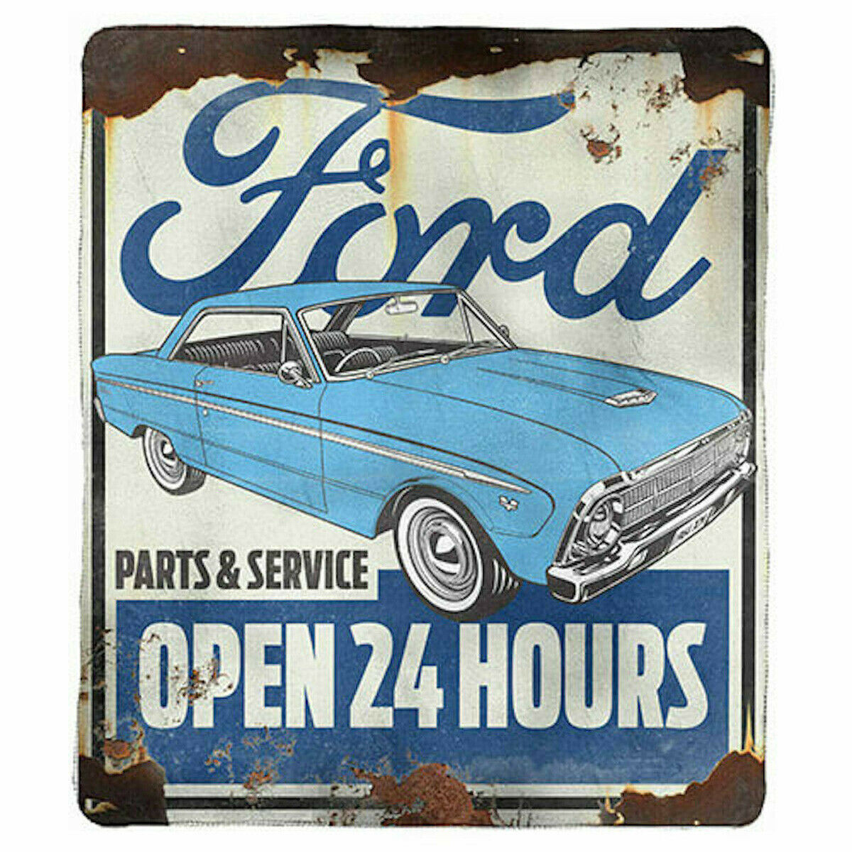 Ford Heritage Polar Fleece Soft Blanket