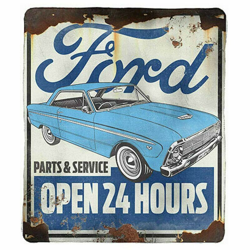 Ford Heritage Polar Fleece Soft Blanket