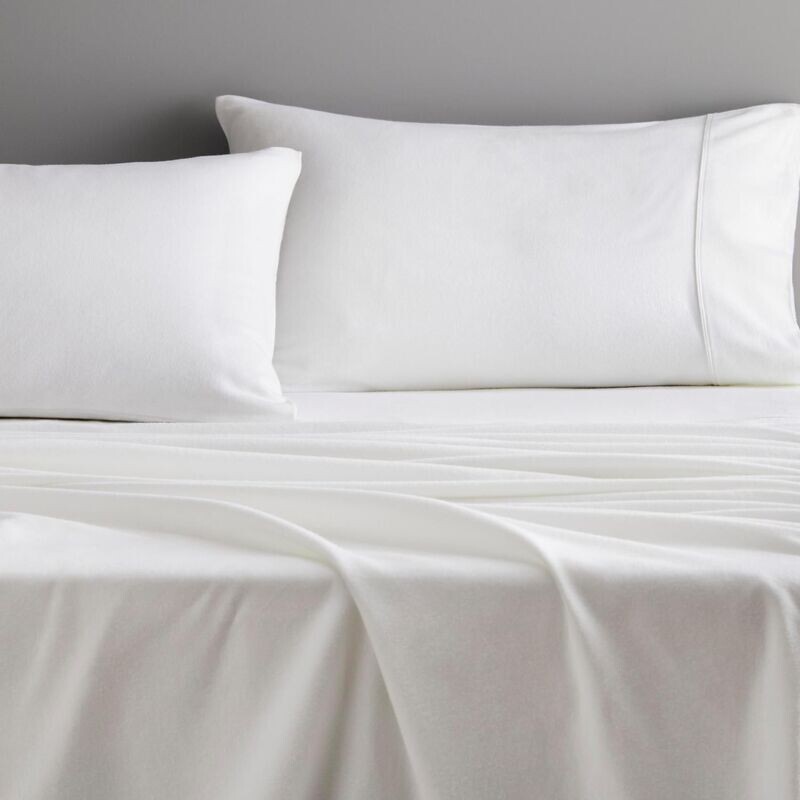 Sheridan White Flannelette Sheet Set