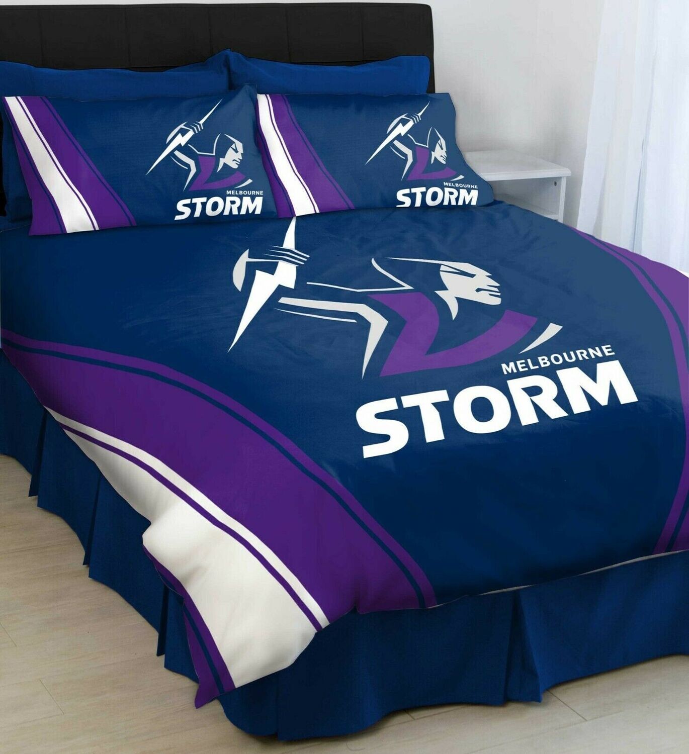 Melbourne Storm Quilt Cover Set: Double