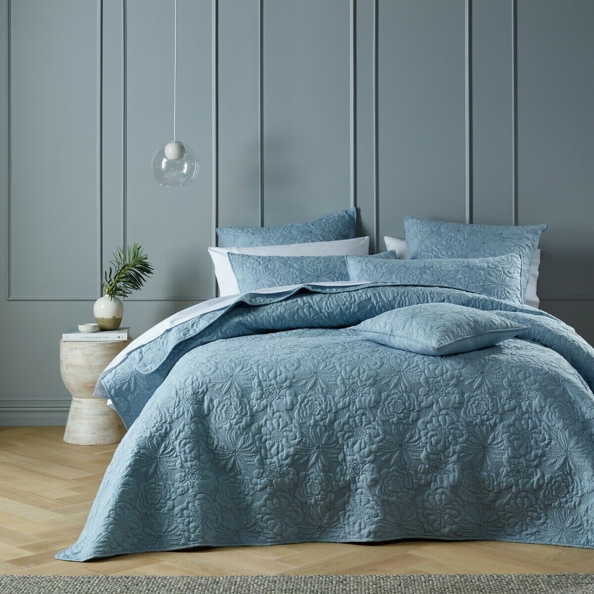 Bianca Sabrina Bedspread Set Provincial Blue