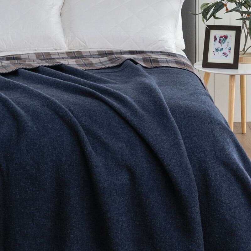 Heirloom Australian Wool Blanket Check