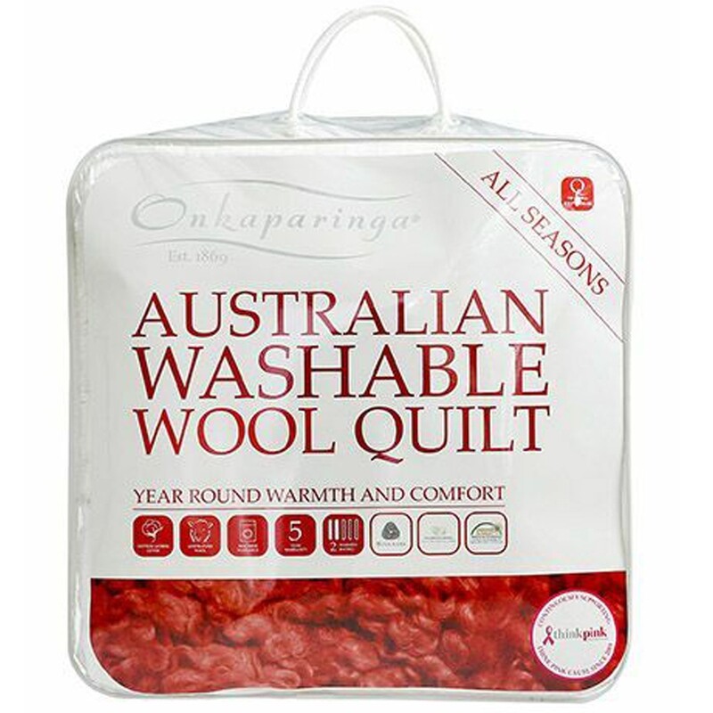 Australian Washable Wool Quilt All Seasons by Onkaparinga