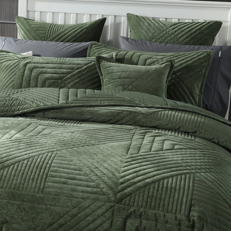 Samatra Coverlet Set Olive Single/Double