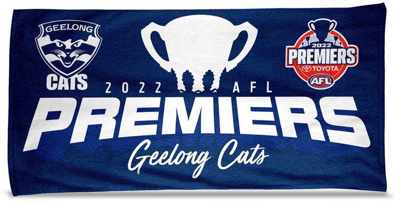 Geelong Cats AFL Premiers 2022 Trophy Gym Bath Beach Towel P2