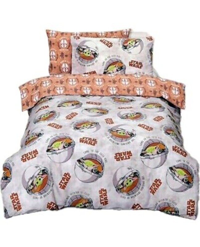 Star Wars THE MANDALORIAN Baby YODA SINGLE Bed Quilt Cover Set