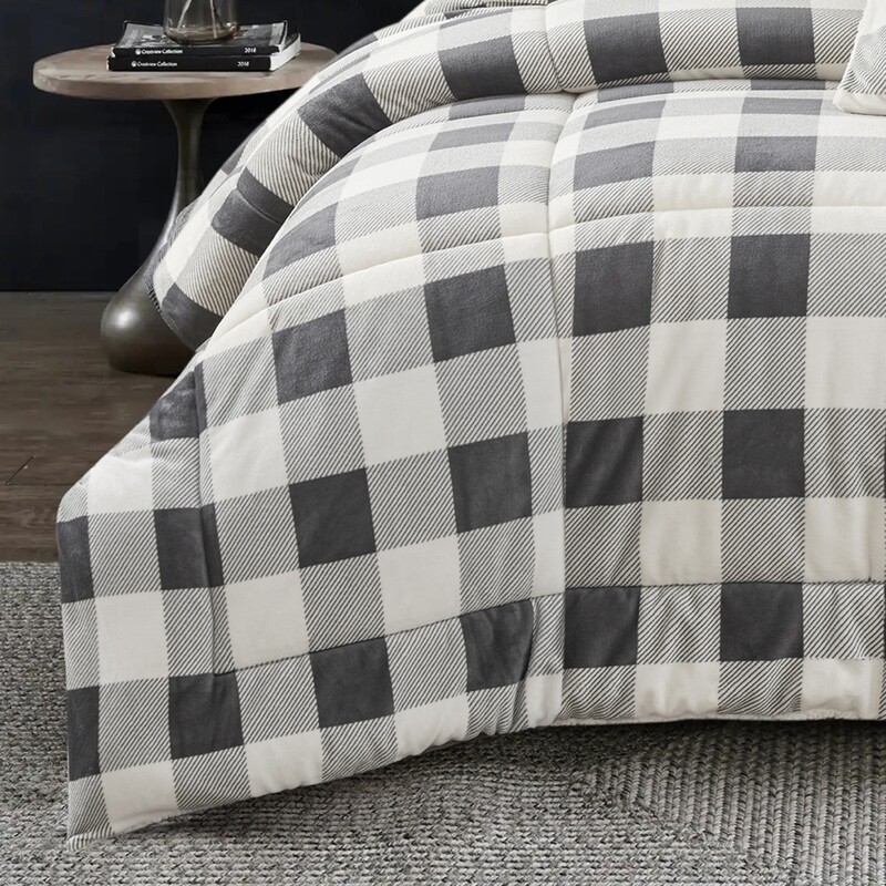 Bianca Naya Queen/King Grey Comforter Set