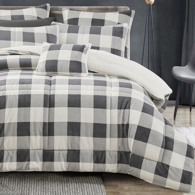 Bianca Naya Super King Grey Comforter Set