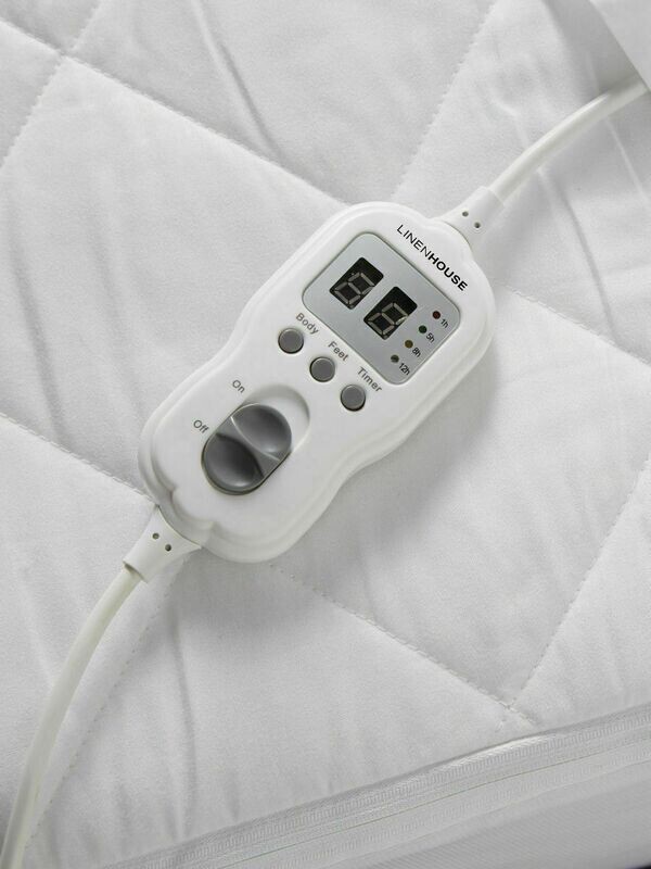 Linen house quilted electric blanket hotsell