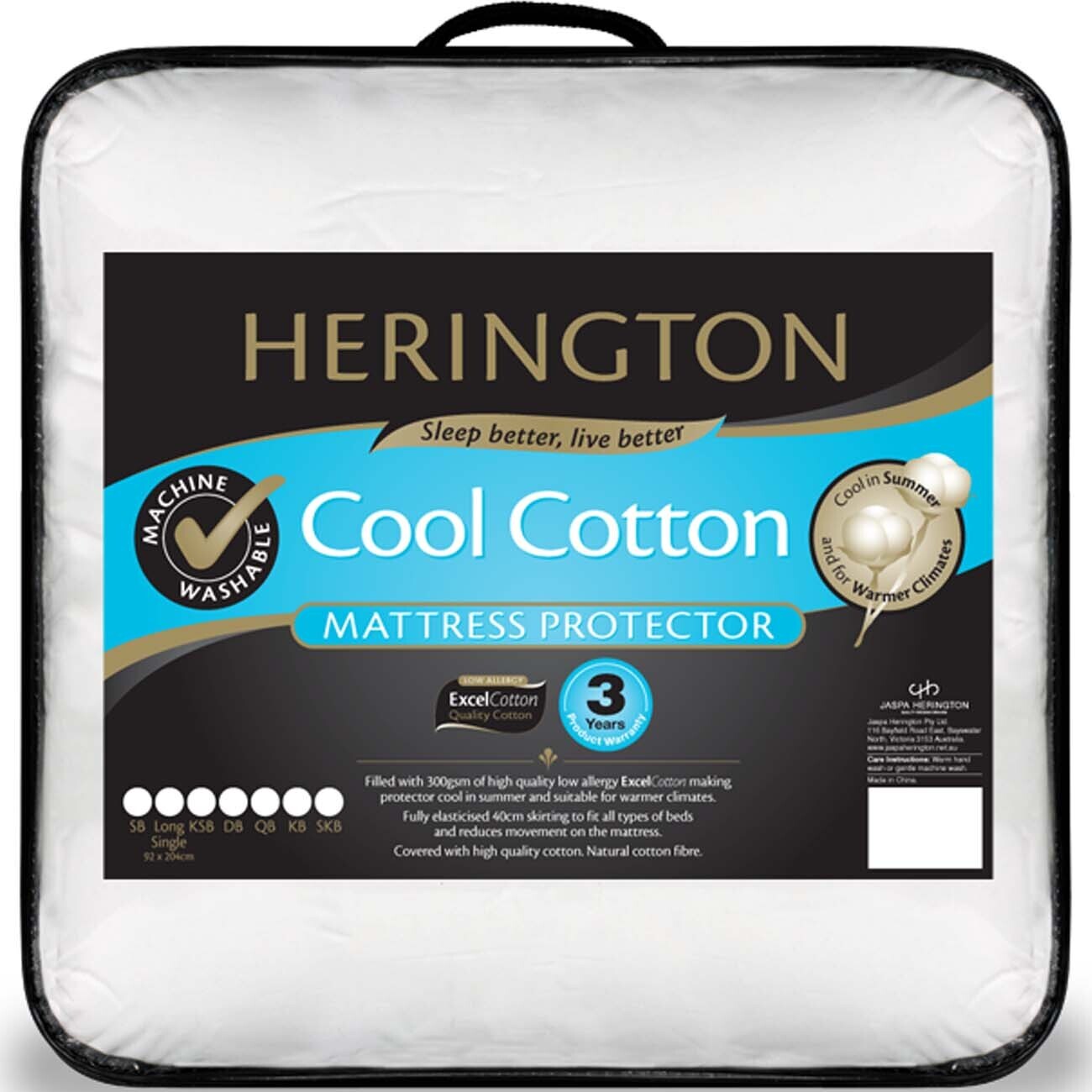 Herington Super King Cotton Mattress Protector