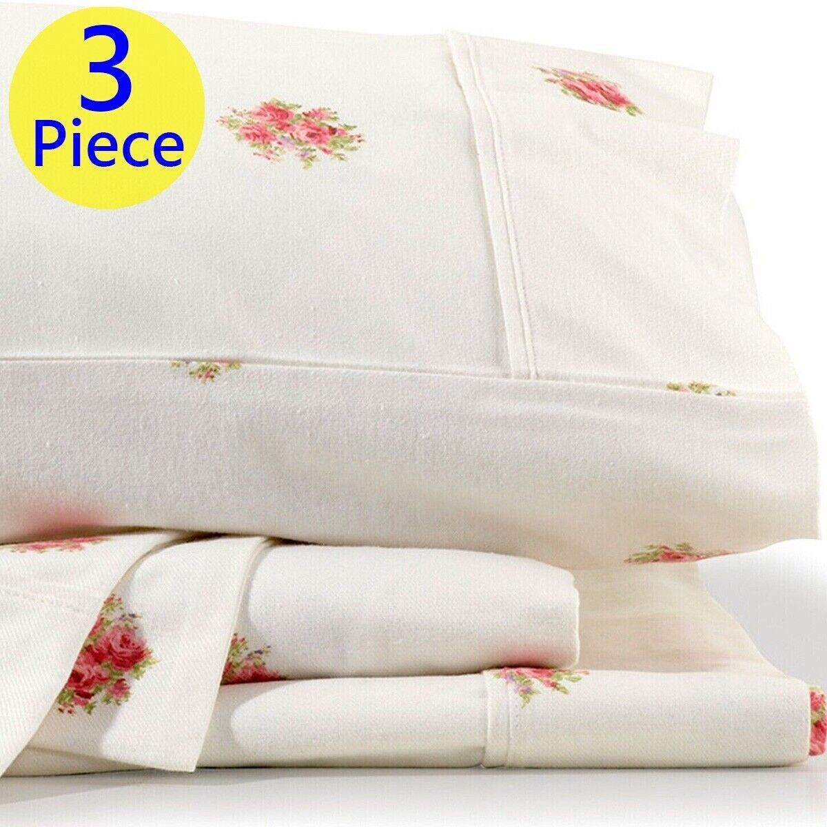 French Bouquet King Single Flannelette Sheet Sets