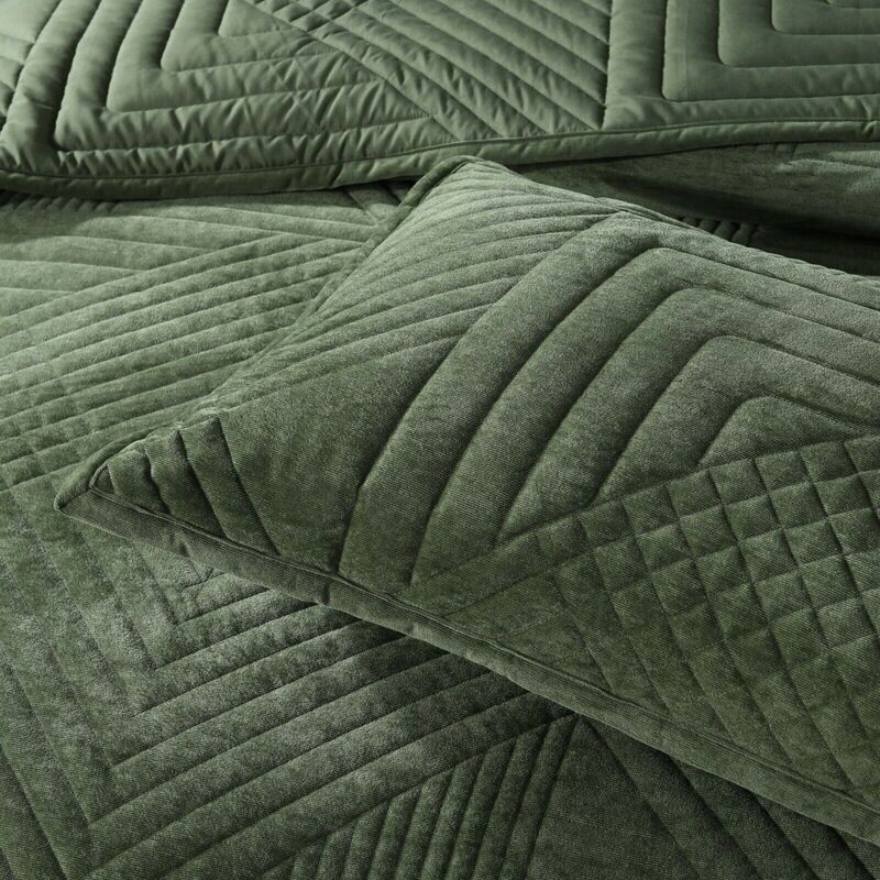 Samatra Coverlet Set Olive Super King
