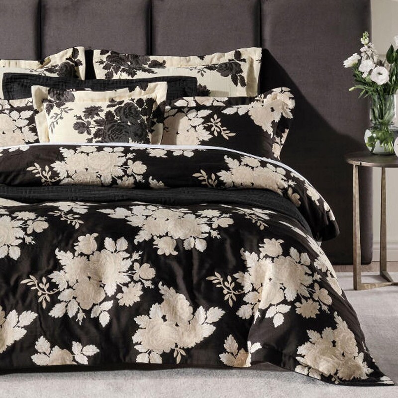 Linen House Donato Black Quilt Cover set Queen