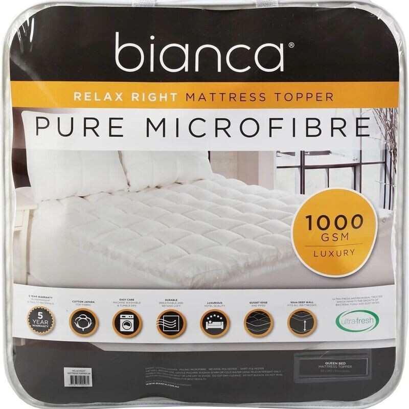Bianca Relax Right Mattress Topper: Super King