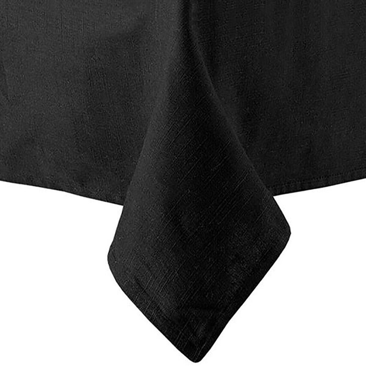 Base Linen Look Black Tablecloth 1.5m x 3m