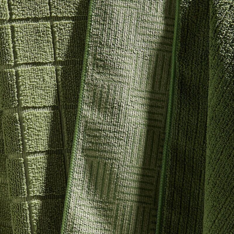 Benson Microfibre 4pk Tea Towel Olive Green