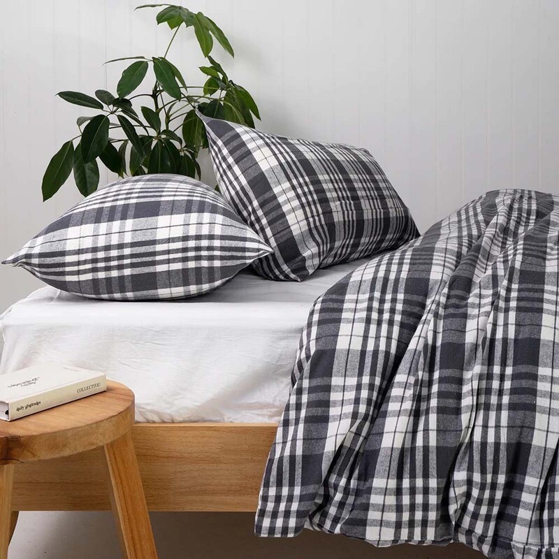 Brentford Flannelette Quilt Cover Set Queen