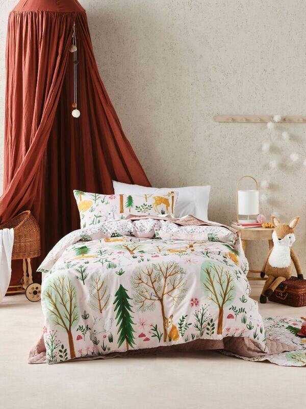 Woodlandia Quilt Cover Set: Single
