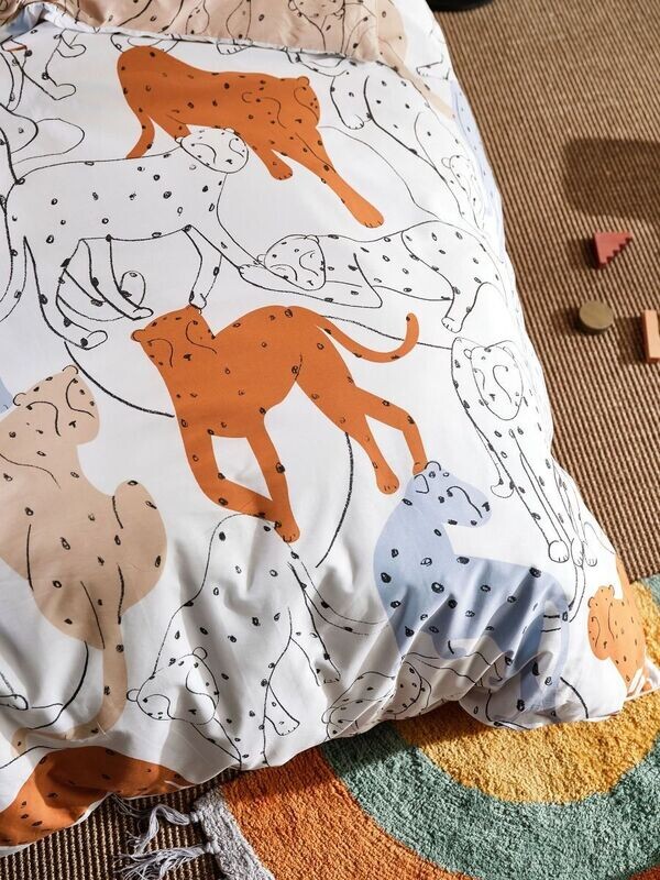 Big Cats Quilt Cover Set - Queen