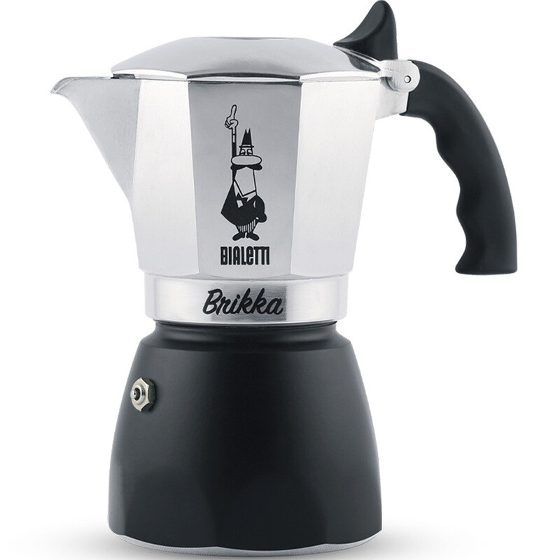 Bialetti Brikka Silver/Black - 4 Cup