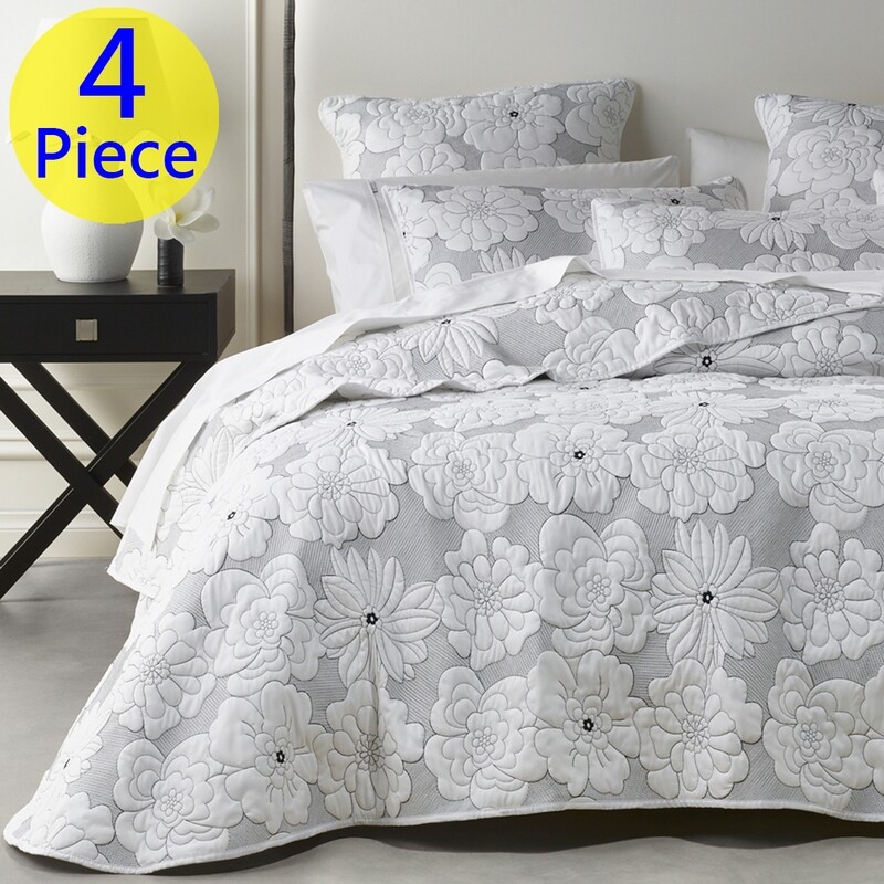 Bianca Leona Bedspread Set 4pce: Super King