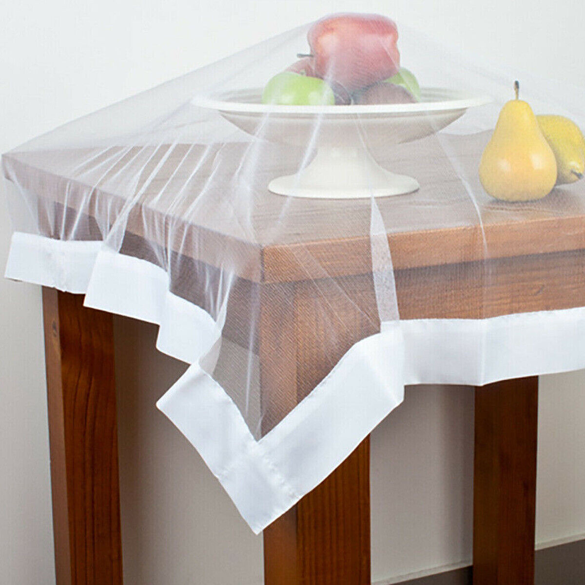 Ladelle White Buzz Off Food Cover Throw