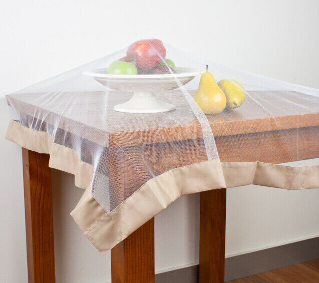 Ladelle Taupe Buzz Off Food Cover Throw