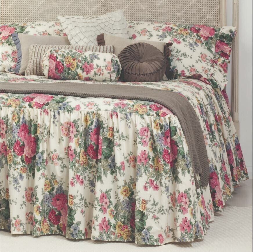 Rosewood Skirted Bedspread Rosewood: Single
