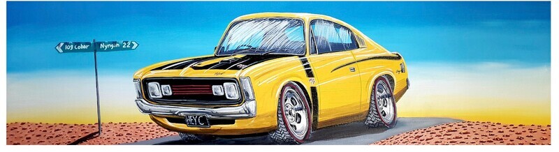 Yellow Charger Bar Runner