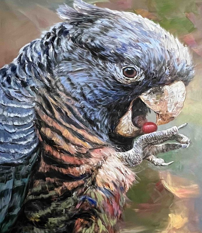 Black Cockatoo Surprise Polar Fleece Blanket