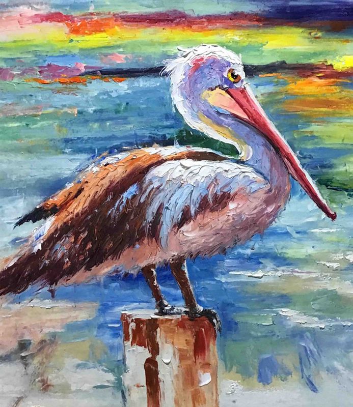 Lakeside Stand Pelican Polar Fleece Blanket