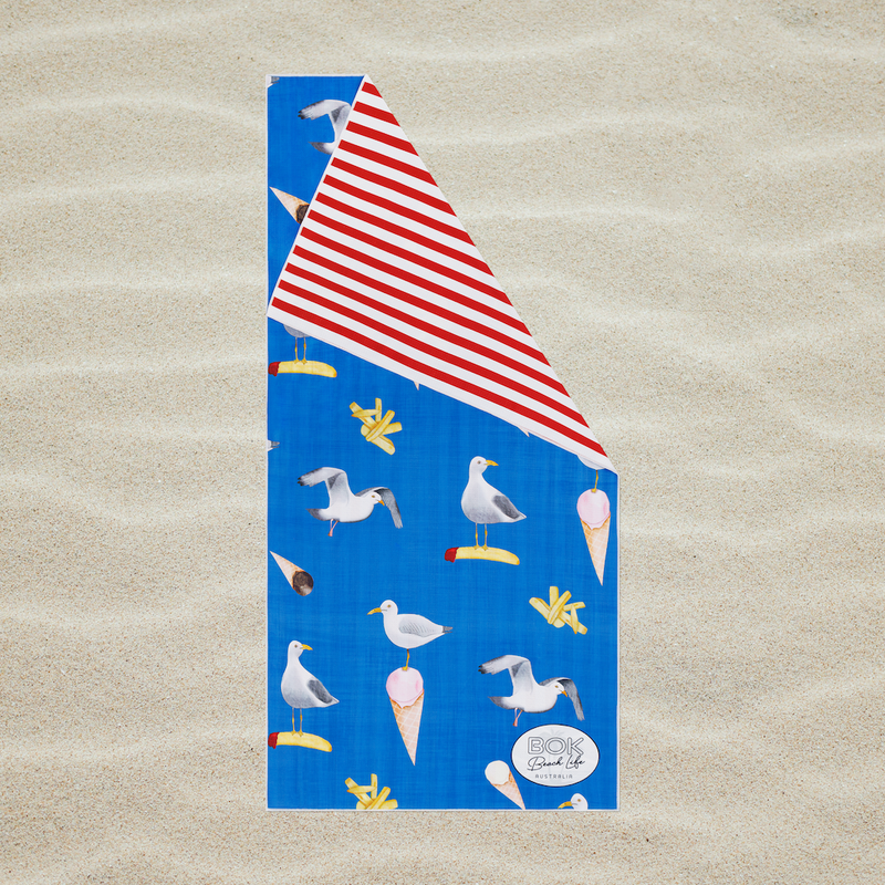 BOK Beach Life Australia ECO Sand Free Beach Towel - Seas The Day