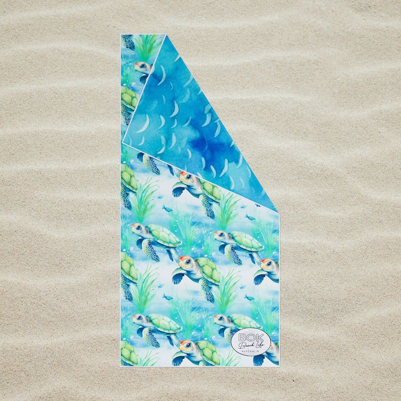 BOK Beach Life Australia ECO Sand Free Beach Towel - Turtle Trails