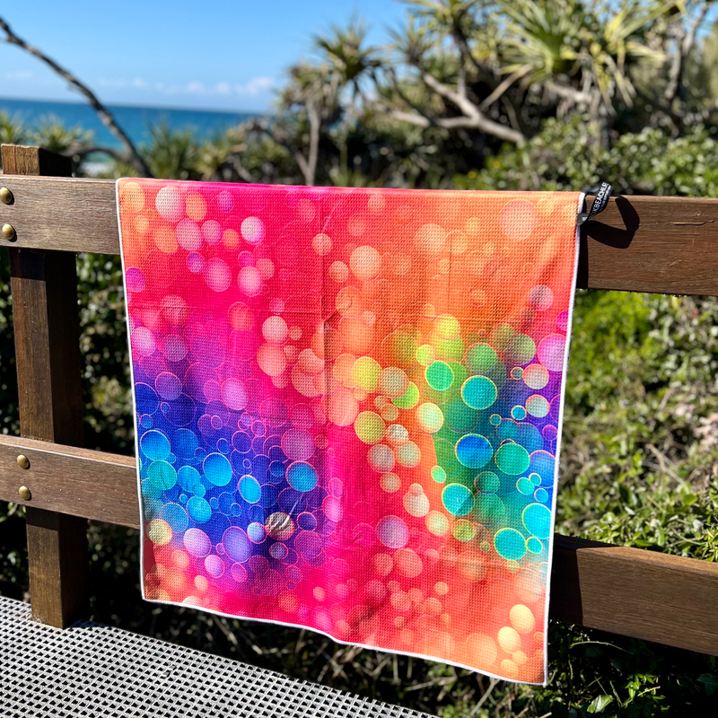 BOK Beach Life Australia ECO Sand Free Beach Towel - Rainbows End