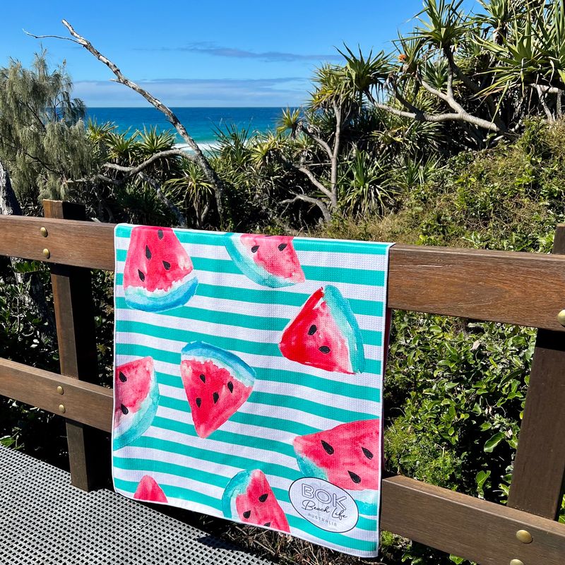 BOK Beach Life Australia ECO Sand Free Beach Towel - Watermelon Splash