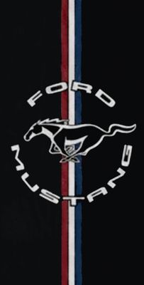 Ford Circle Mustang Logo Beach Towel Ford Circle Mustang Logo Beach Towel