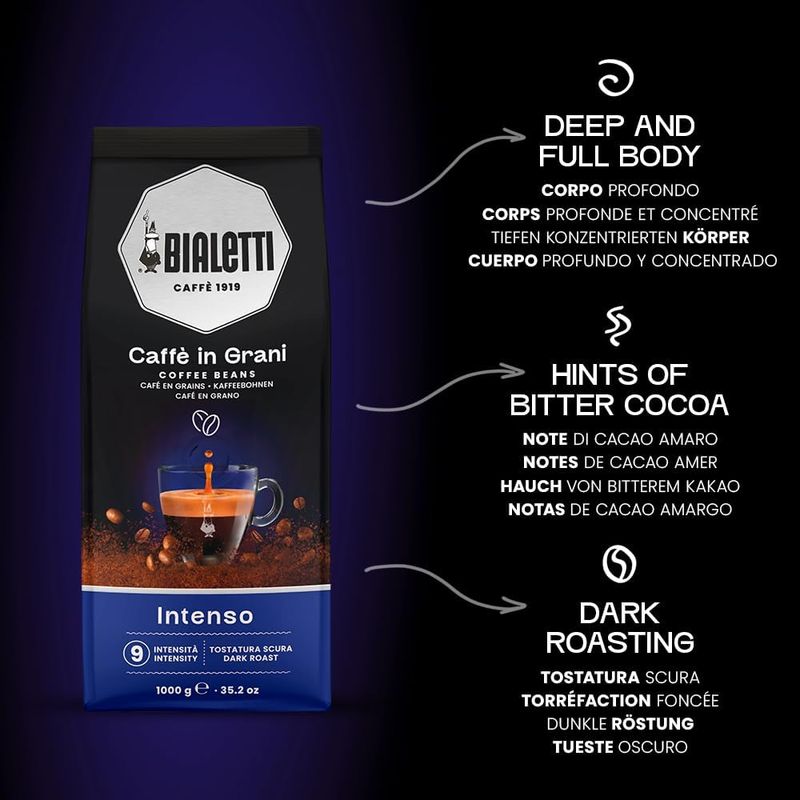 Bialetti Intenso Whole Coffee Beans - 1kg