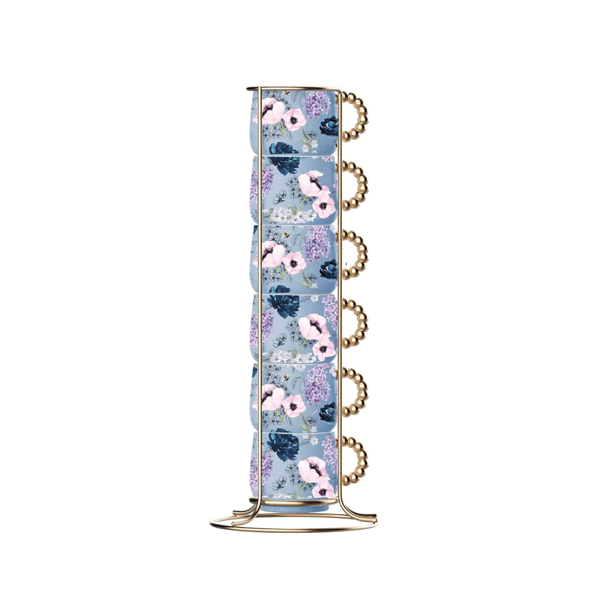 Set of 6 stackable cups - Bridgerton