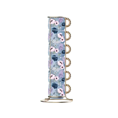 Set of 6 stackable cups - Bridgerton