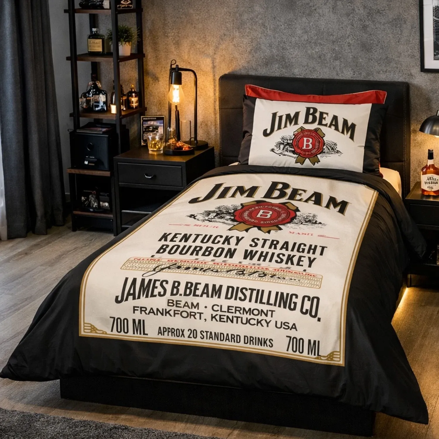 Classic Jim Beam Quilt Cover Set: Single