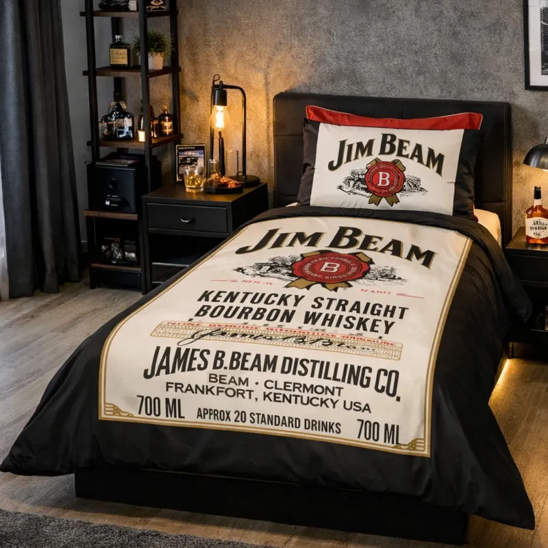 Classic Jim Beam Quilt Cover Set: Single
