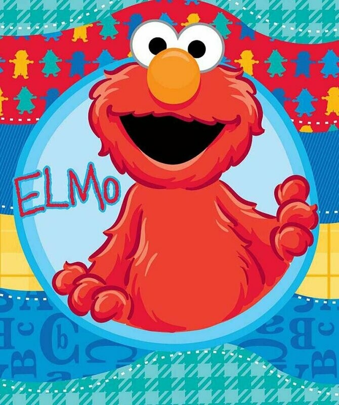 Elmo Surprise Polar Fleece Blanket – Kids Throw