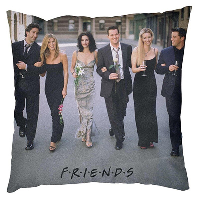 Friends Group Sitcom TV Series Square Filled Cushion