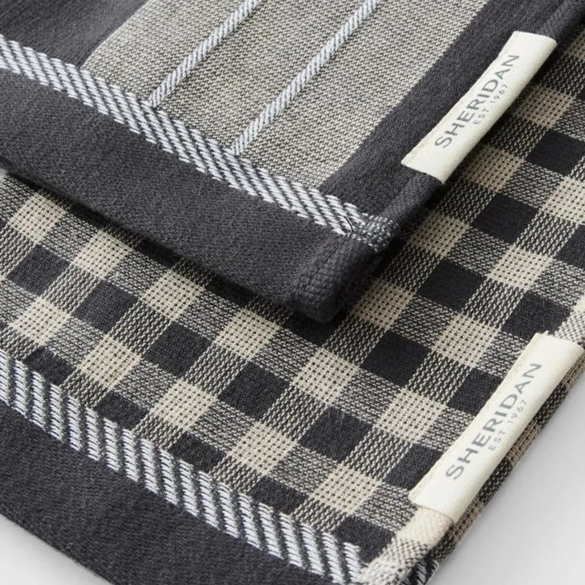 Sheridan Vita Logo Tea Towel Set – Two Pack